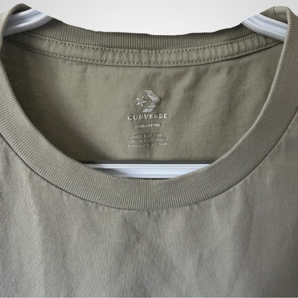 Unisex Small Green Converse Short Sleeve T-shirt - Picture 6 of 6